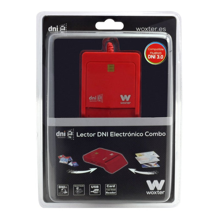 EAN 8435089027884 - Woxter PE26-148 lector de tarjeta inteligente Interior USB USB 2.0 Rojo imagen 5