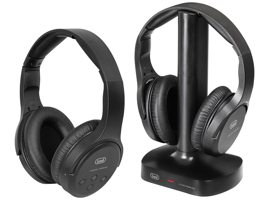 EAN 8011000027876 - Trevi FRS 1580 TW Auriculares Inalámbrico y alámbrico Diadema TV Negro imagen 1
