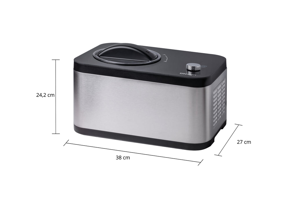 EAN 4011689488269 - Unold 48826 Eismaschine & Joghurtbereiter EVA Compresor de helados 1,5 L 120 W Negro, Acero inoxidable imagen 3