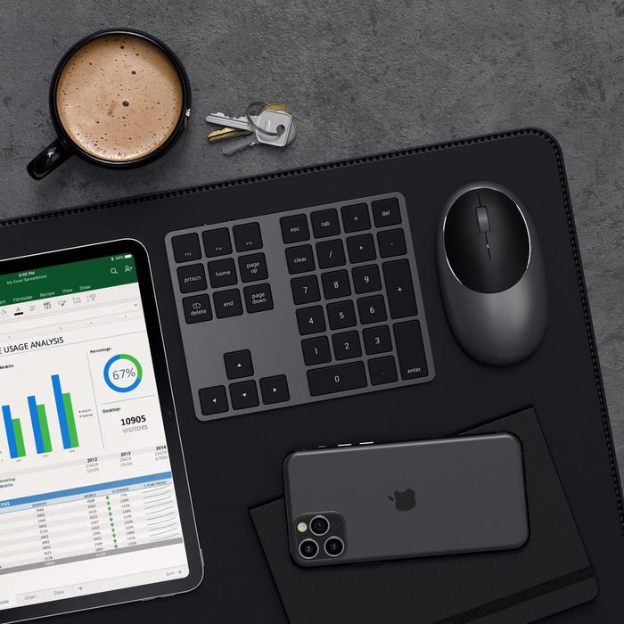 EAN 0879961008512 - Satechi ST-XLABKM teclado numérico Universal Bluetooth Gris imagen 7