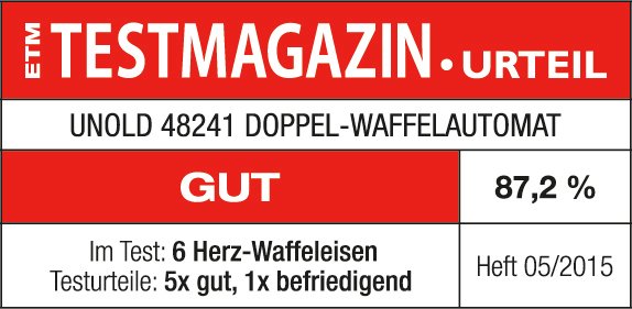 EAN 4011689482410 - Unold 48241 gofrera 2 barquillo(s) 1300 W Negro, Plata imagen 9