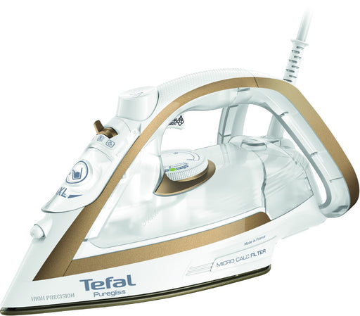 EAN 3121040086469 - Tefal Puregliss FV8042 Plancha vapor-seco Durilium AirGlide Autoclean soleplate 3000 W Bronce, Blanco imagen 1
