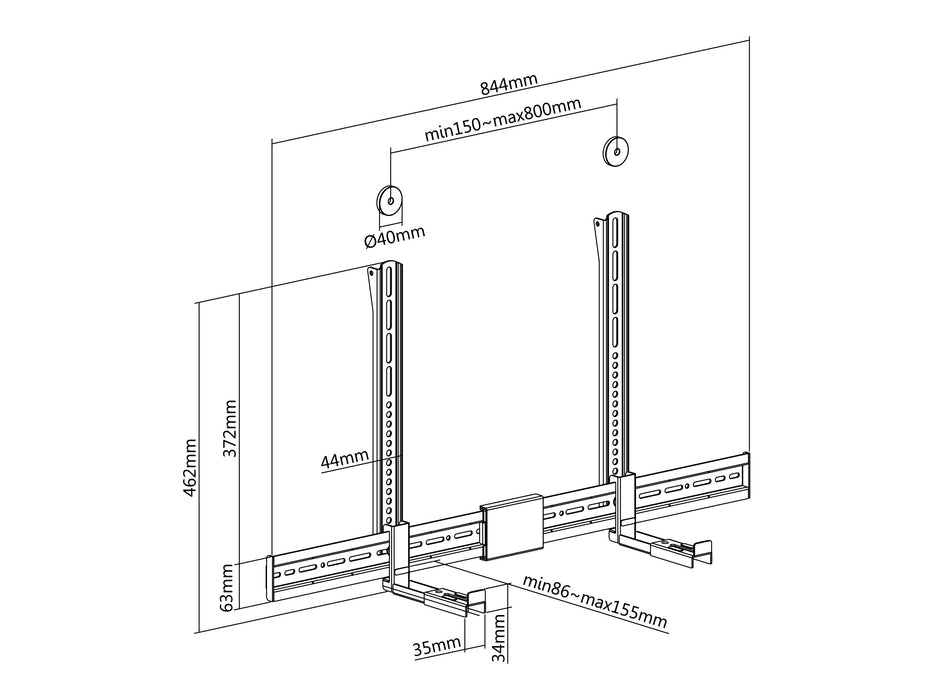 EAN 4015867236123 - Equip 650895 accesorio para soporte de televisor imagen 5