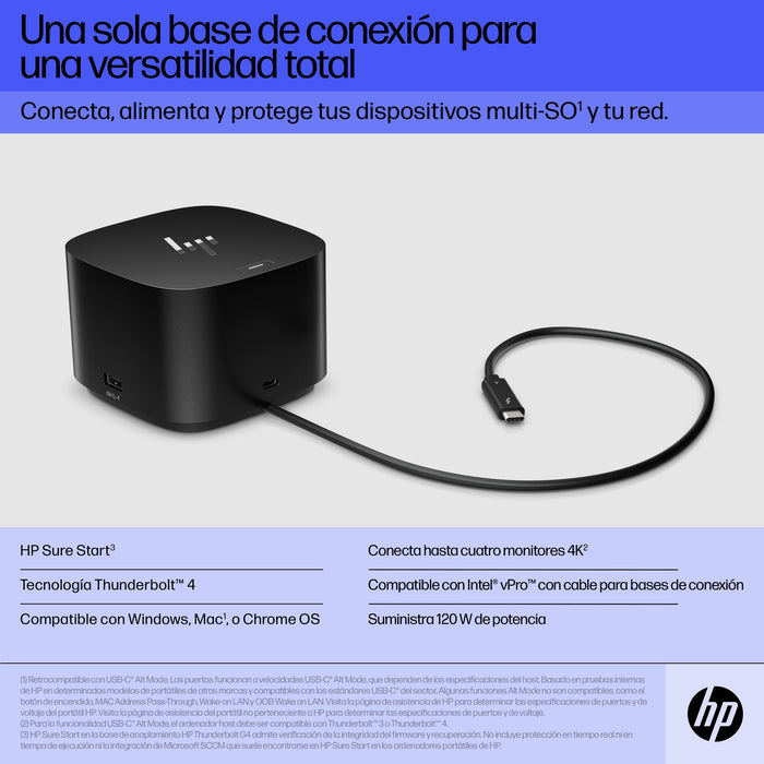 EAN 5056304397747 - HP Thunderbolt 120W G4 Dock Alámbrico Thunderbolt 4 Negro imagen 8