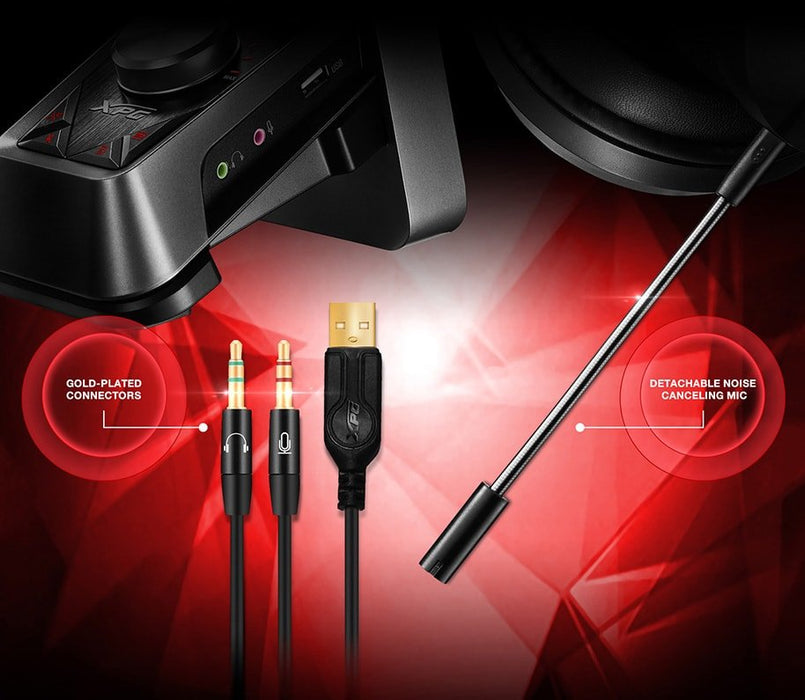 EAN 4713218461827 - XPG EMIX H30 + SOLOX F30 Auriculares Alámbrico Diadema Juego Negro, Rojo imagen 14