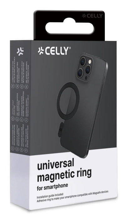 EAN 8021735218975 - Celly MAGCADAPTERBK accesorio para teléfono móvil o smartphone Anillo magnético imagen 5