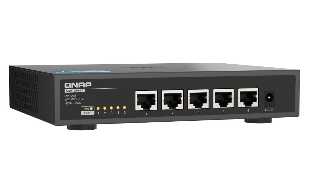 EAN 4711103085646 - QNAP QSW-3205-5T switch No administrado 10G Ethernet (100/1000/10000) Escritorio Negro imagen 5