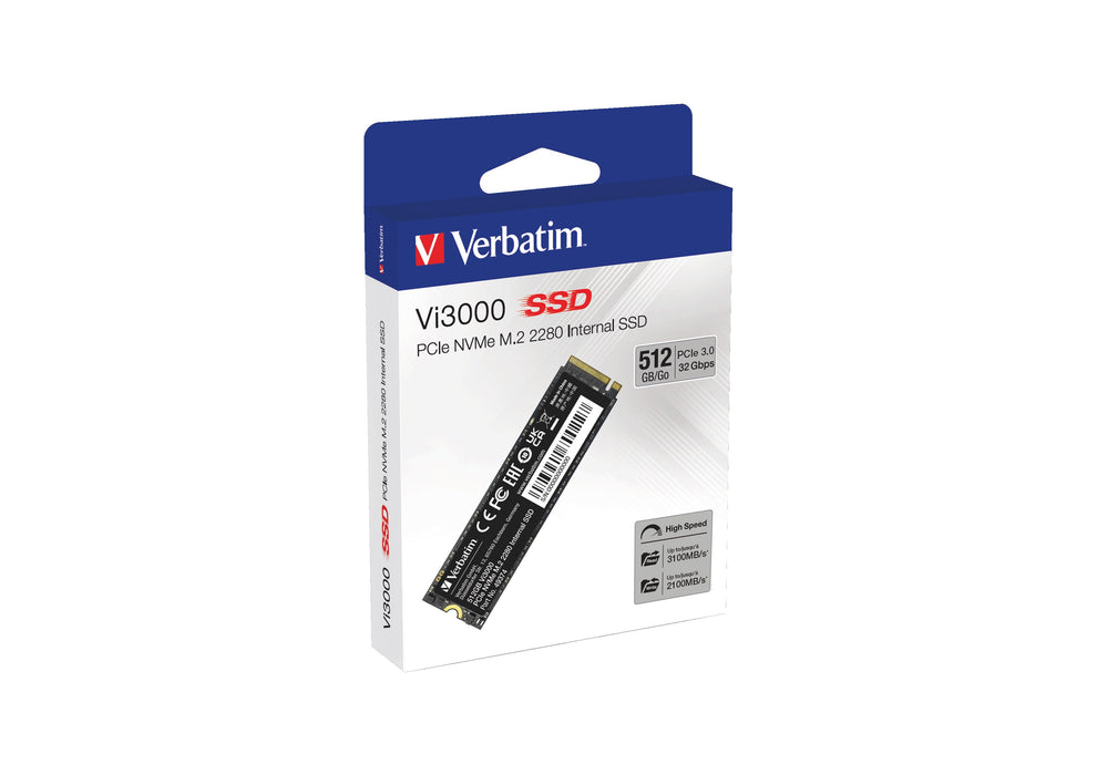 EAN 0023942493747 - Verbatim Vi3000 512 GB M.2 PCI Express 3.0 NVMe imagen 1