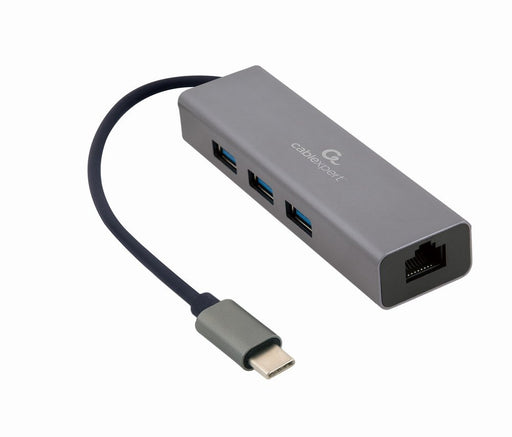EAN 8716309120494 - Gembird A-CMU3-LAN-01 base para portátil y replicador de puertos USB 3.2 Gen 1 (3.1 Gen 1) Type-C Gris imagen 1