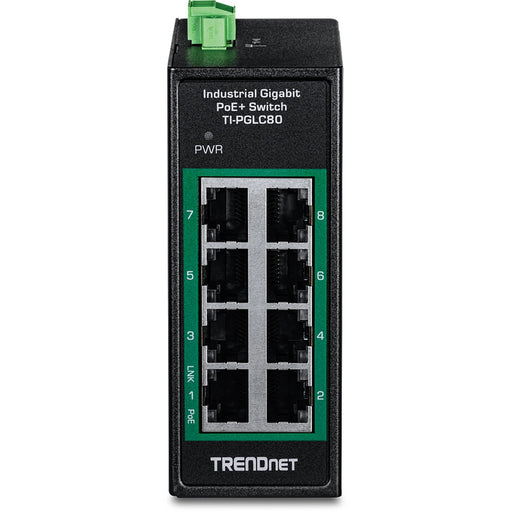 EAN 0710931162981 - Trendnet TI-PGLC80 switch No administrado Gigabit Ethernet (10/100/1000) Energía sobre Ethernet (PoE) Neg imagen 2