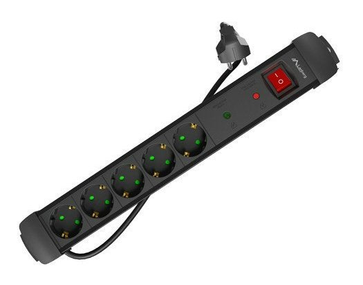 EAN 5901969439816 - Lanberg SP1-05F-0300-BK base múltiple 3 m 5 salidas AC Interior Negro imagen 1