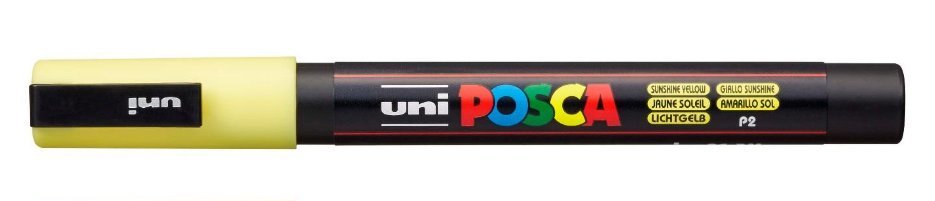 EAN 4902778249284 - POSCA PC-3M marcador 1 pieza(s) Punta redonda Amarillo imagen 1