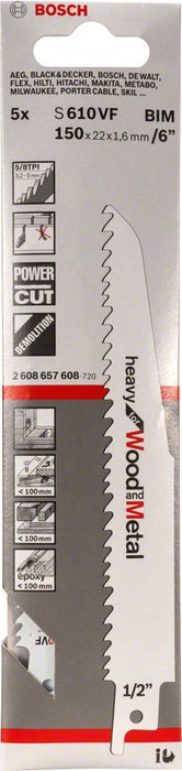 EAN 3165140543347 - Bosch 2 608 657 608 hoja de sierra de calar, de sierra de marquetería y de sierra recíproca Hoja de sierr imagen 2
