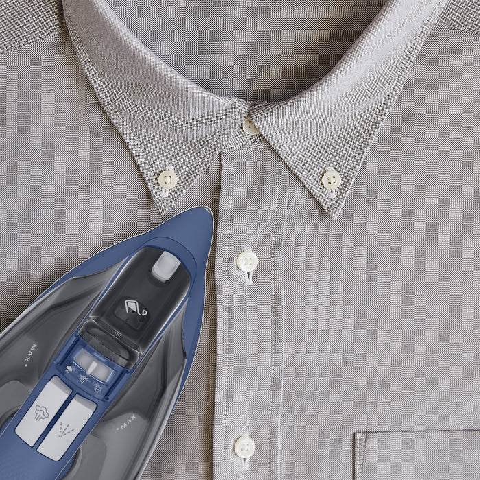 EAN 4210101969298 - Rowenta DX1636 Plancha a vapor Suela de acero inoxidable 2400 W Azul imagen 6