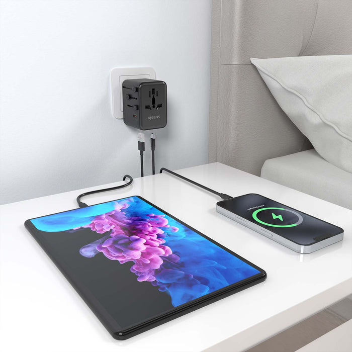 EAN 8435739902981 - AISENS ASPS-2A3C09-BK cargador de dispositivo móvil Corriente alterna Carga rápida Interior imagen 6