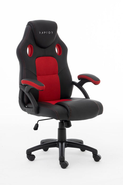 EAN 4251236201167 - Raptor Gaming 437764 silla para videojuegos Silla para videojuegos de PC Asiento acolchado Negro, Rojo imagen 2