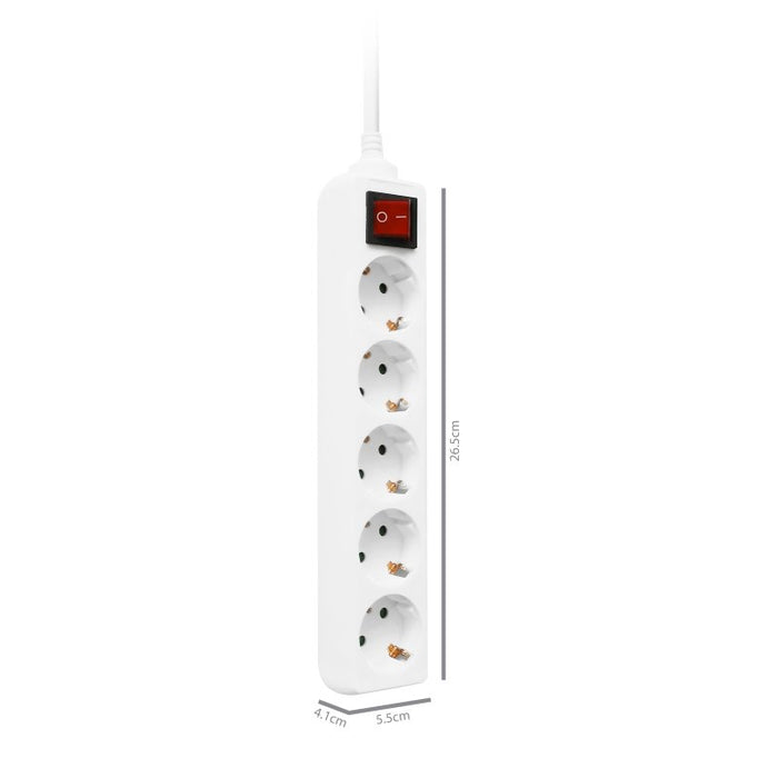 EAN 8054392610400 - Ewent EW3916 base múltiple 1,5 m 5 salidas AC Interior Blanco imagen 5