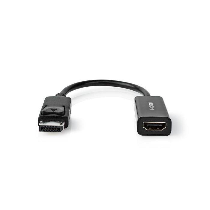 EAN 5412810324750 - Nedis CCGT37150BK02 adaptador de cable de vídeo 0,2 m HDMI tipo A (Estándar) DisplayPort Negro imagen 2