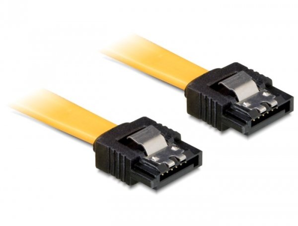 EAN 4043619828098 - DeLOCK 0.5m SATA M/M cable de SATA 0,5 m Amarillo imagen 1