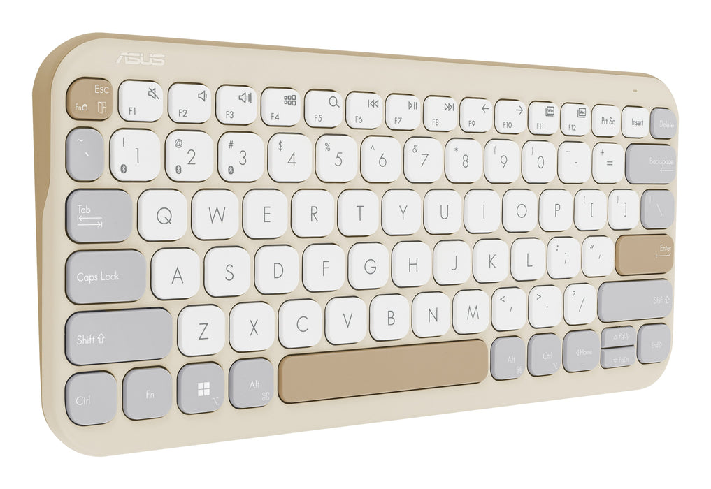 EAN 4711387166161 - ASUS KW100 KEYBOARD/BG/UI/80 teclado Hogar Bluetooth Beige, Avena imagen 7