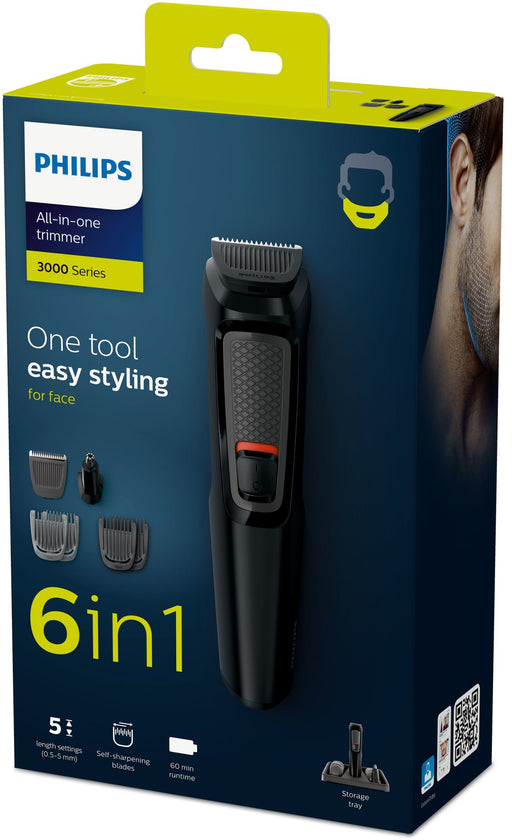 EAN 8710103842699 - Philips MULTIGROOM Series 3000 MG3711/15 cortadora de pelo y maquinilla Negro Níquel-metal hidruro (NiMH) imagen 2