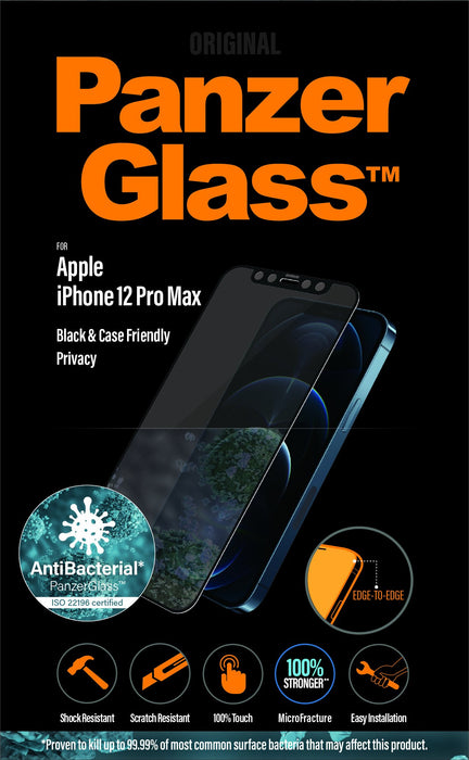 EAN 5711724127120 - PanzerGlass ® Privacy Screen Protector iPhone 12 Pro Max | Edge-to-Edge Protector de pantalla Apple 1 pie imagen 3