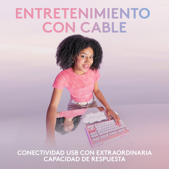 EAN 5099206098572 - Logitech G 920-010414 teclado Juego USB QWERTY Español Blanco imagen 7