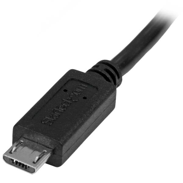 EAN 0065030863056 - StarTech.com USBUBEXT50CM cable USB USB 2.0 0,5 m Micro-USB B Negro imagen 3