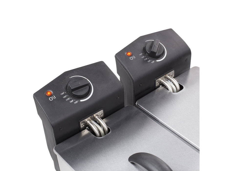 EAN 8713016008787 - Tristar FR-6937 freidora Doble 6 L Independiente 3600 W Negro, Acero inoxidable imagen 7