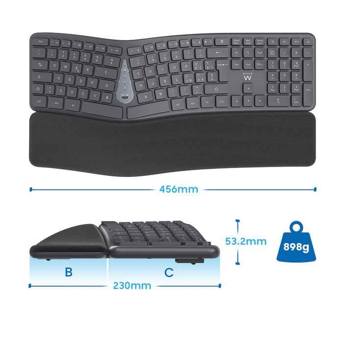 EAN 8052101434057 - Ewent EW3288 teclado Universal RF Wireless + Bluetooth QWERTY Italiano Negro imagen 2