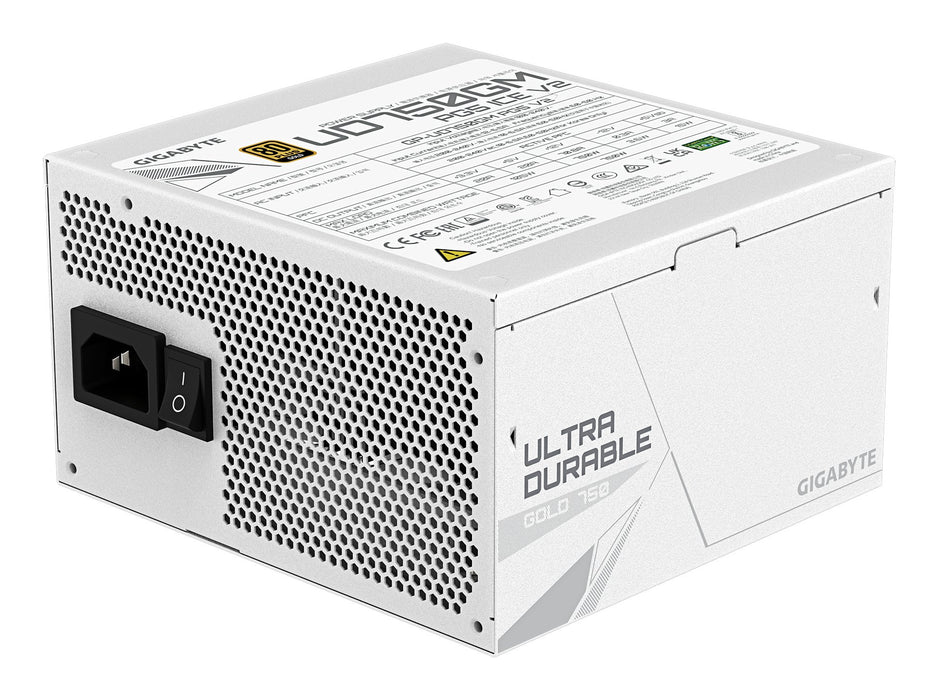 EAN 4719331556310 - GIGABYTE UD750GM PG5 V2 ICE unidad de fuente de alimentación 750 W 20+4 pin ATX Blanco imagen 4