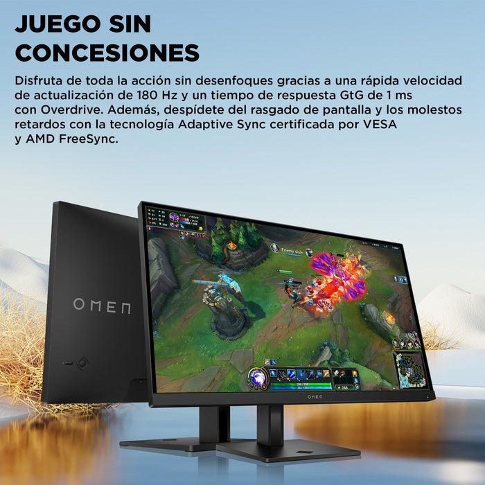 EAN 198701661719 - HP OMEN 27 inch QHD 180Hz Gaming Monitor - 27q G2 pantalla para PC 68,6 cm (27") 2560 x 1440 Pixeles Quad  imagen 11