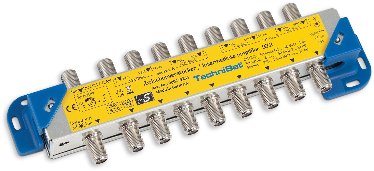 EAN 4019588232310 - TechniSat 9Z2 Divisor de señal para cable coaxial Plata, Amarillo imagen 2