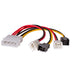 EAN 5901720132321 - Akyga Cable AK-CA-34 Molex 4-pin - 3-pin 12V x 2 5V 2 0.15m - Kabel - 0,15 m cable de SATA Blanco imagen 1