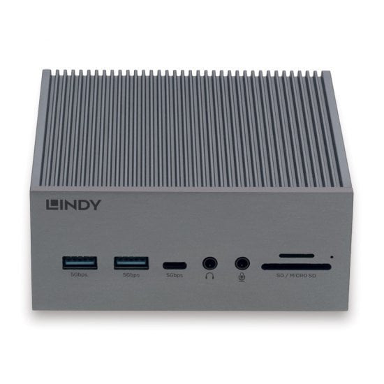 EAN 4002888433518 - Lindy 43351 base para portátil y replicador de puertos Acoplamiento USB 3.2 Gen 1 (3.1 Gen 1) Type-C Gris imagen 2