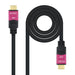 EAN 8433281009752 - Nanocable 10.15.3715 cable HDMI 15 m HDMI tipo A (Estándar) Negro, Rosa imagen 1