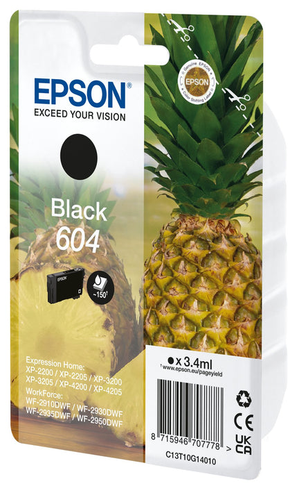 EAN 8715946707785 - Epson 604 cartucho de tinta 1 pieza(s) Original Negro imagen 1