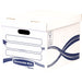 EAN 0043859659296 - Fellowes 4460801 caja de almacenaje Rectangular Papel Azul, Blanco imagen 1