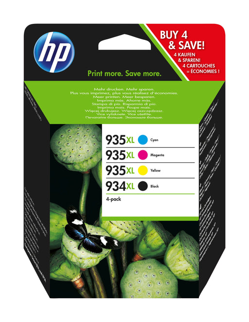 EAN 2200000047663 - HP 934XL High Yield Black/935XL Cyan/Magenta/Yellow 4-pack Original Ink Cartridges cartucho de tinta 4 pi imagen 1