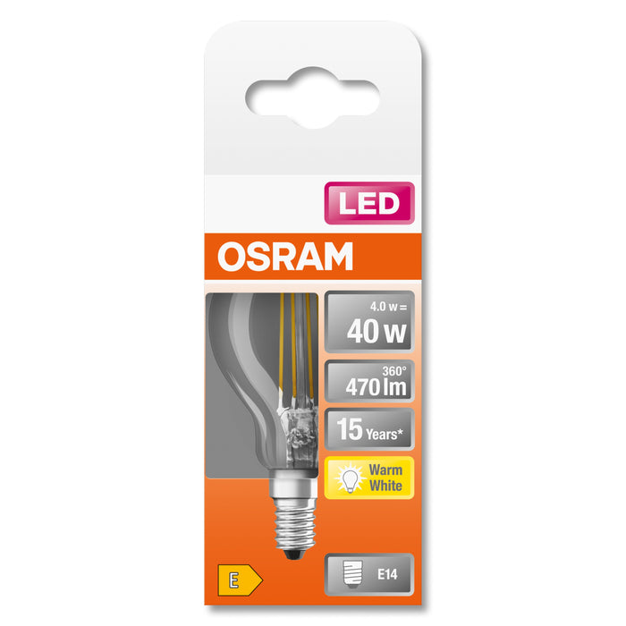 EAN 4058075436527 - Osram STAR lámpara LED Blanco cálido 2700 K 4 W E14 E imagen 4