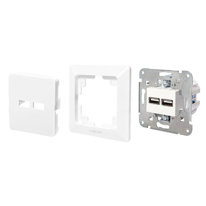 EAN 4052792047707 - LogiLink PA0163 toma de corriente 2x USB Blanco imagen 6