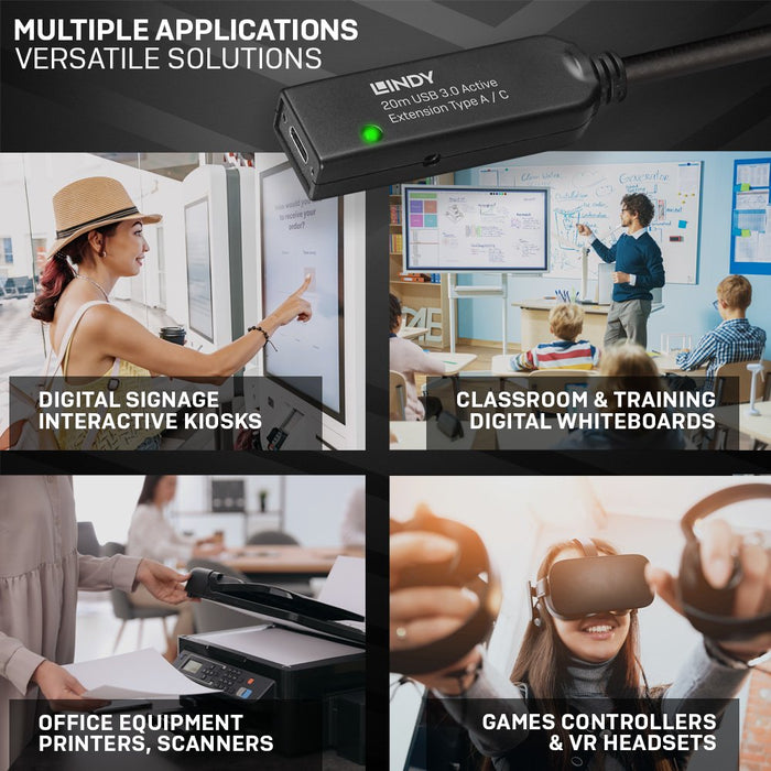 EAN 4002888433754 - Lindy 43375 cable USB USB 3.2 Gen 1 (3.1 Gen 1) 20 m USB A Negro imagen 6