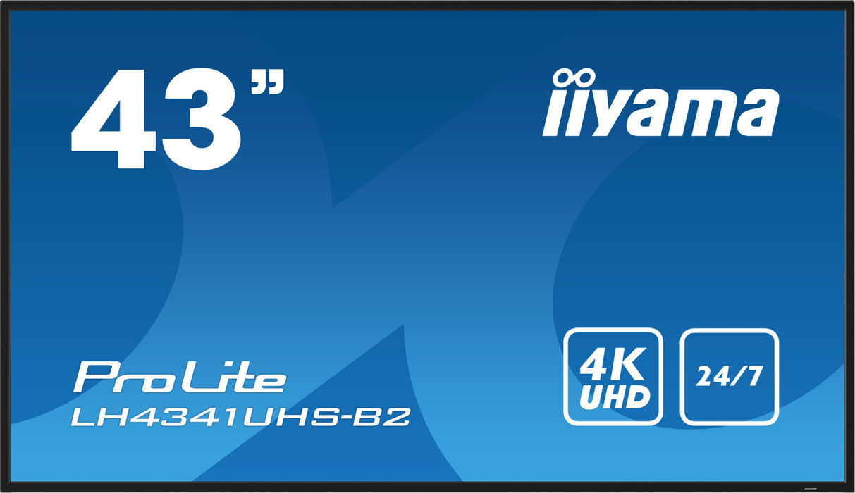 EAN 4948570123520 - iiyama LH4341UHS-B2 pantalla de señalización 108 cm (42.5") LCD 500 cd / m² 4K Ultra HD Procesador incorp imagen 1