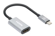 EAN 766623153973 - Manhattan 153973 adaptador de cable de vídeo 0,11 m USB Tipo C HDMI Gris imagen 2
