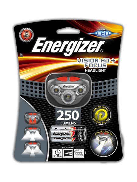 EAN 7638900412802 - Energizer Vision HD+Focus Negro, Gris, Transparente Linterna con cinta para cabeza LED imagen 1