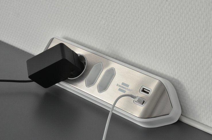 EAN 4007123668083 - Brennenstuhl 1153590420 base múltiple 2 m 4 salidas AC Interior Plata, Blanco imagen 8