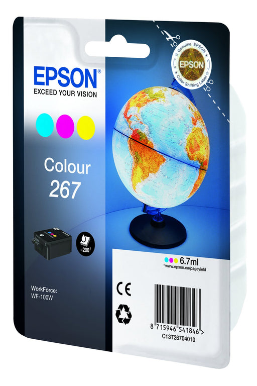 EAN 8715946541853 - Epson Globe C13T26704020 cartucho de tinta 1 pieza(s) Original Cian, Magenta, Amarillo imagen 2