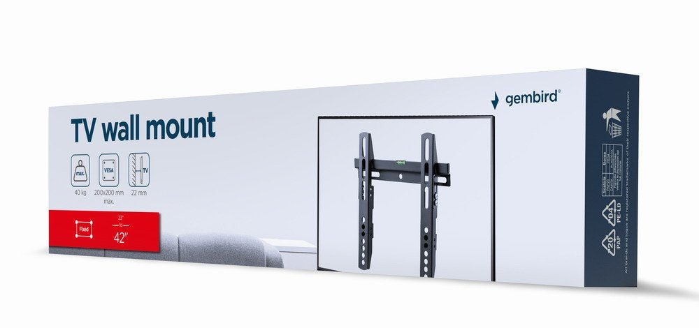 EAN 8716309127912 - Gembird WM-42F-02 soporte para TV 106,7 cm (42") Negro imagen 6