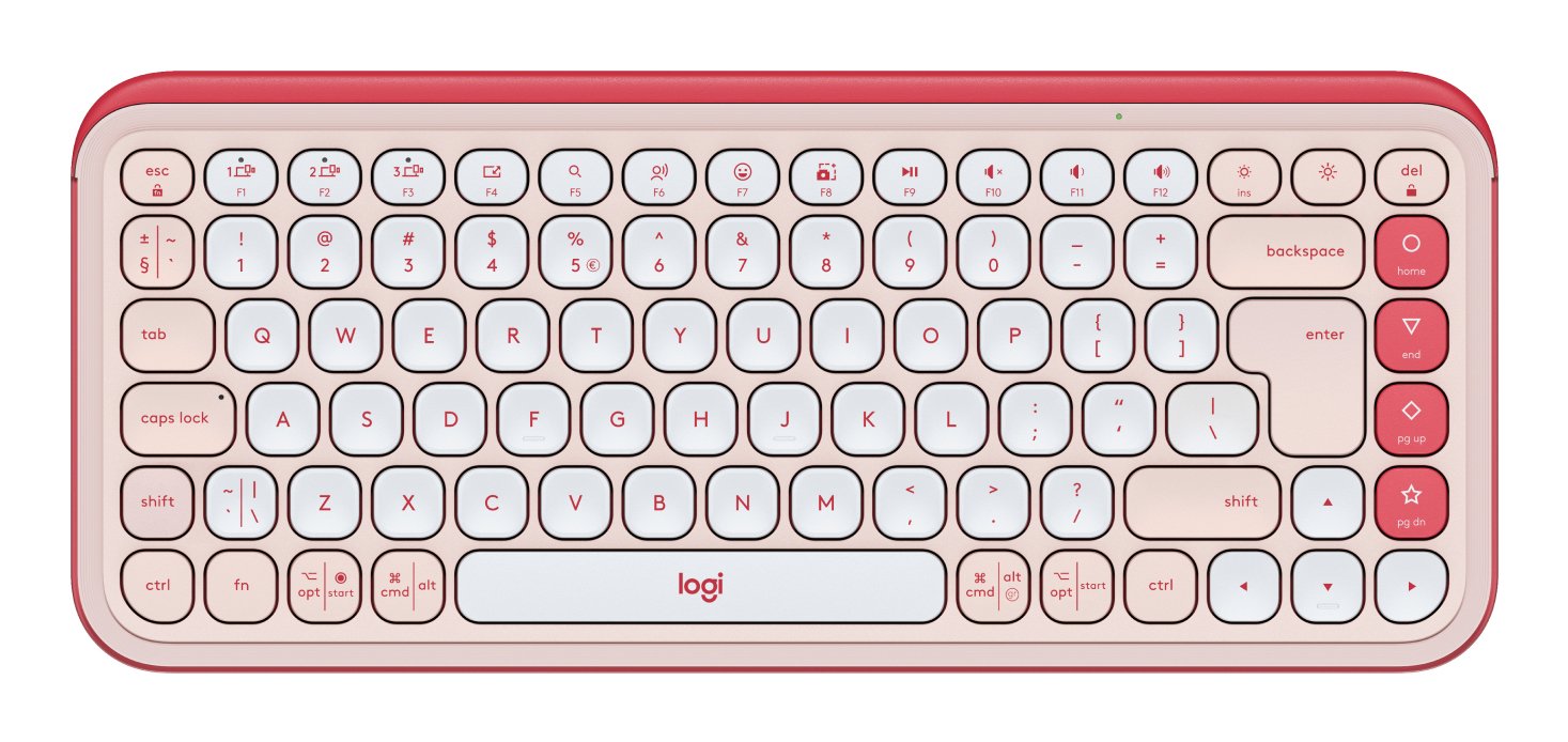 EAN 5099206127548 - Logitech 920-013073 teclado Universal Bluetooth QWERTY Internacional de EE.UU. Rosa, Blanco imagen 1