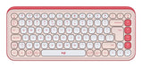 EAN 5099206127548 - Logitech 920-013073 teclado Universal Bluetooth QWERTY Internacional de EE.UU. Rosa, Blanco imagen 1